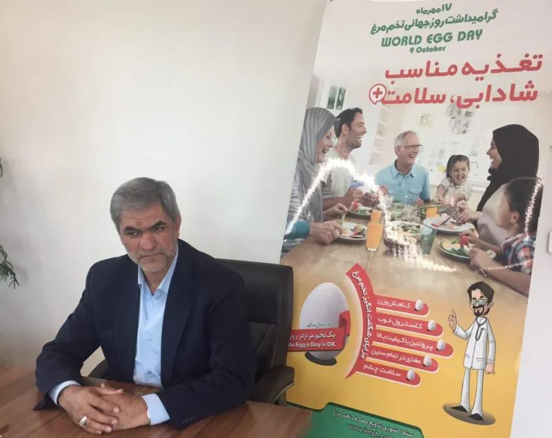 افزایش ۵۰درصدی سرانه با مصرف روزانه یک تخم‎‌مرغ