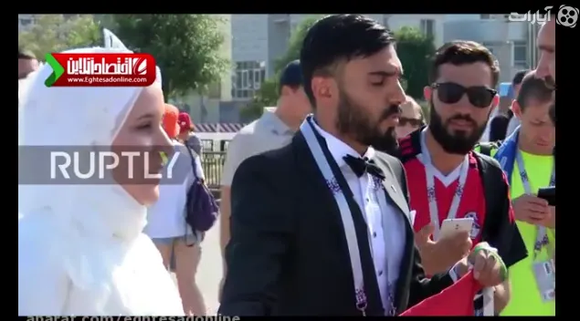 جشن عروسی میان بازی مصر و عربستان +فیلم