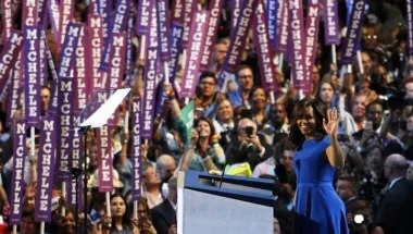 On raucous opening night, Democratic stars make a pitch for Clinton