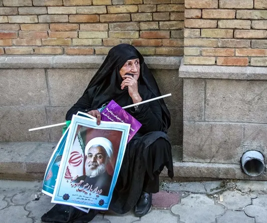 استقبال از روحانی در تبریز +تصاویر