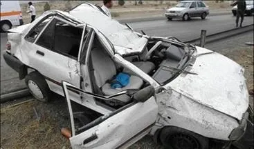 تصادف مرگبار پراید با نیسان