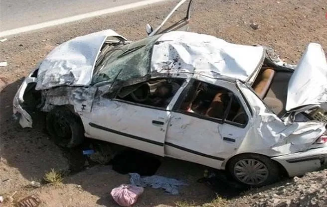 واژگونی خودرو ۲کشته برجا گذاشت