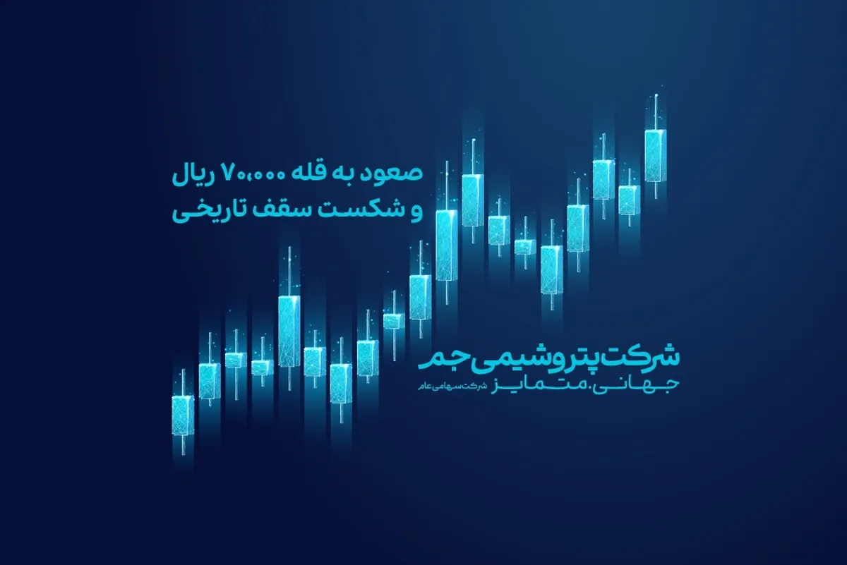 صعود جم به قله ۷۰,۰۰۰ ریال و شکست سقف تاریخی