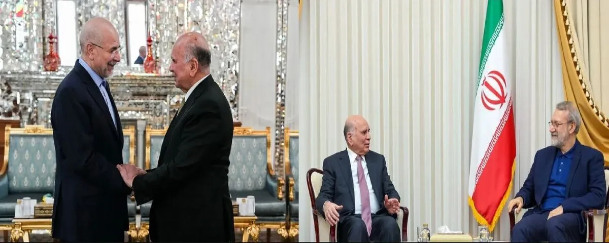 دیدار وزیر خارجه عراق با لاریجانی و قالیباف