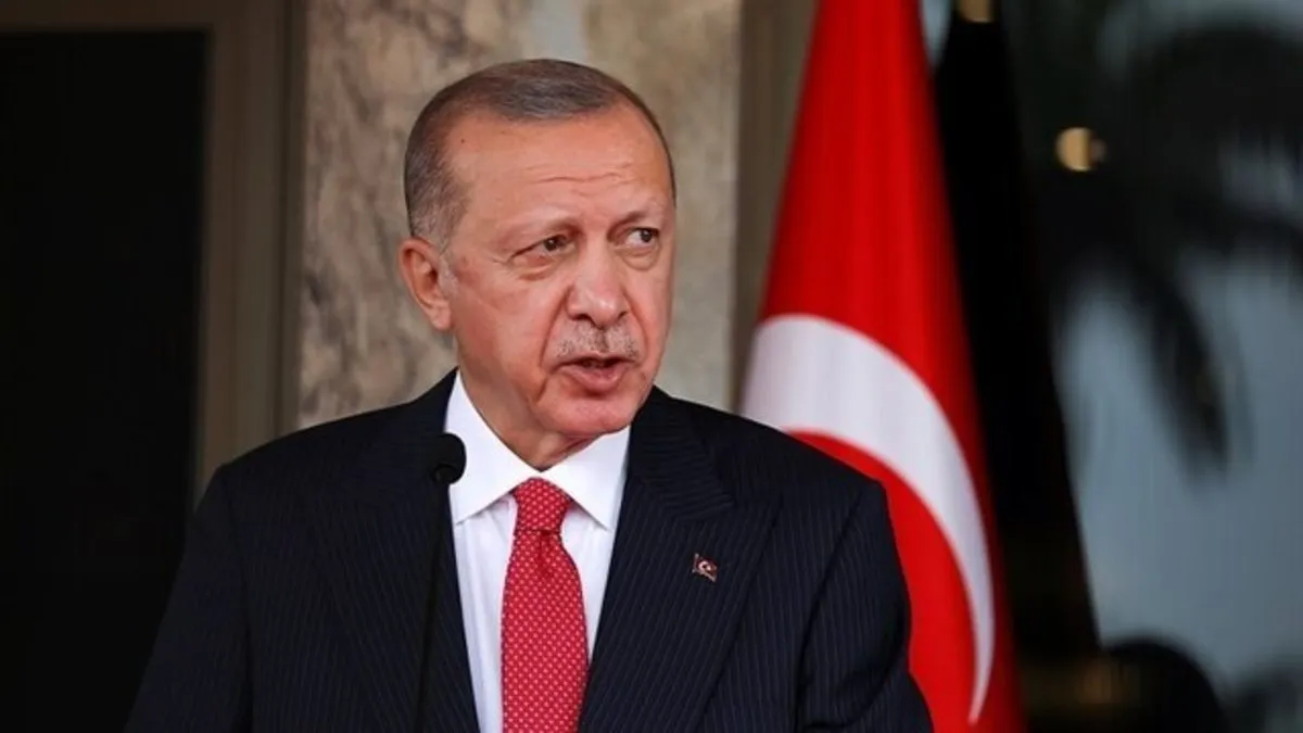 قطع مصاحبه اردوغان به‌دلیل بیماری + فیلم