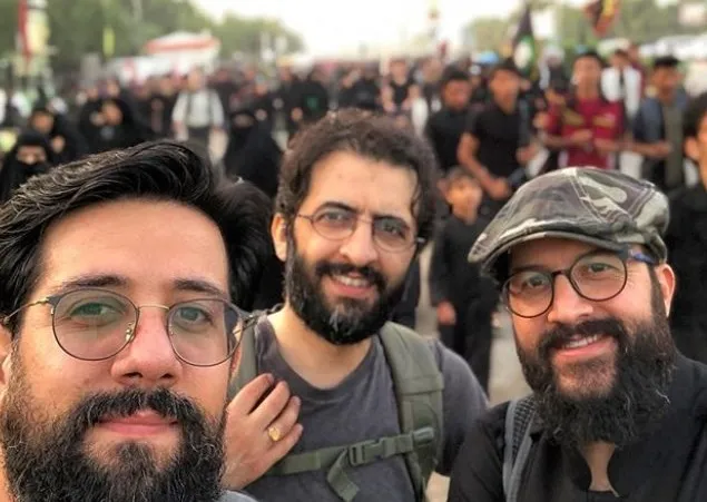 کارگردان معروف در راهپیمایی اربعین +عکس