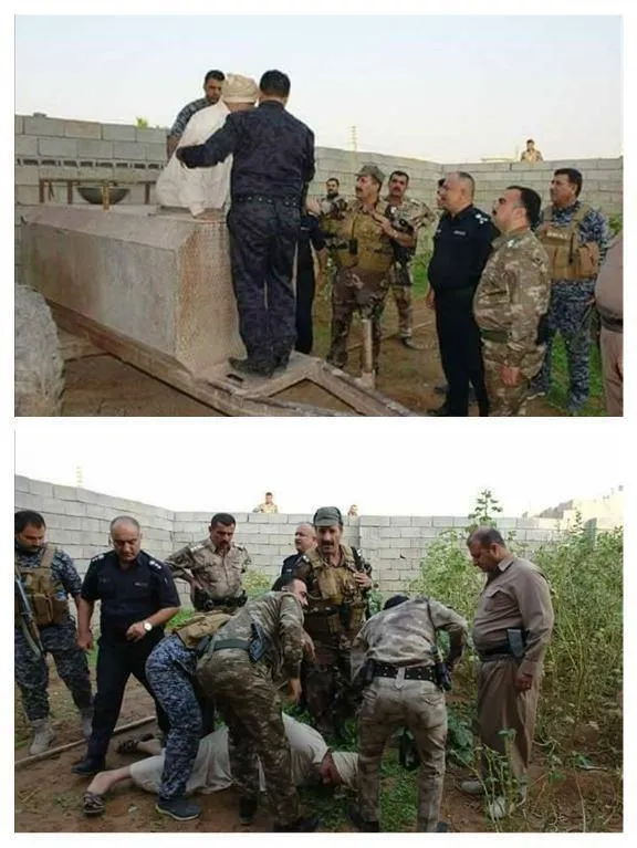 لحظه بازداشت پسر خاله صدام در تانکر آب +عکس