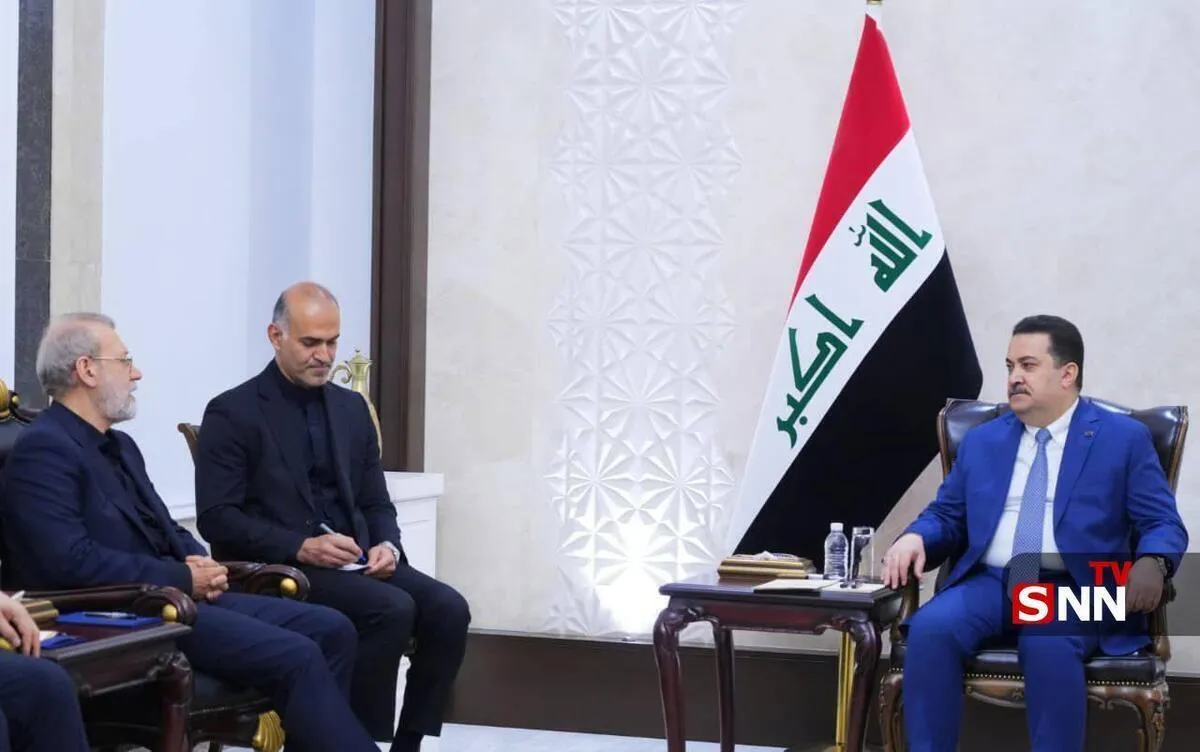 دیدار لاریجانی با رئیس‌جمهور عراق + فیلم