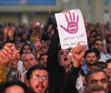 سخنرانی‌روحانی‌درسالگردارتحال‌امام +تصاویر