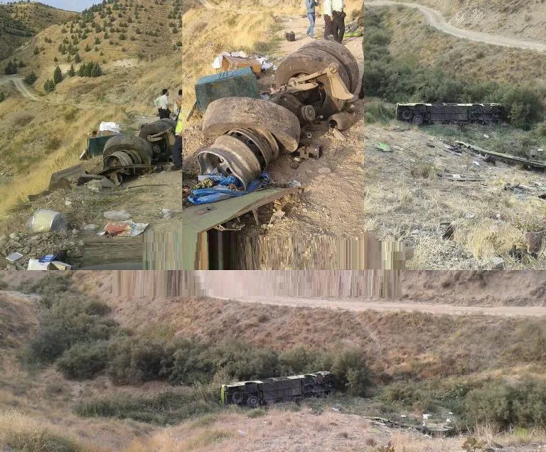 نقص‌فنی عامل سقوط مرگبار اتوبوس در دره جاجرود