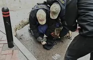 لحظه بازداشت جاسوس اوکراینی در مسکو + فیلم
