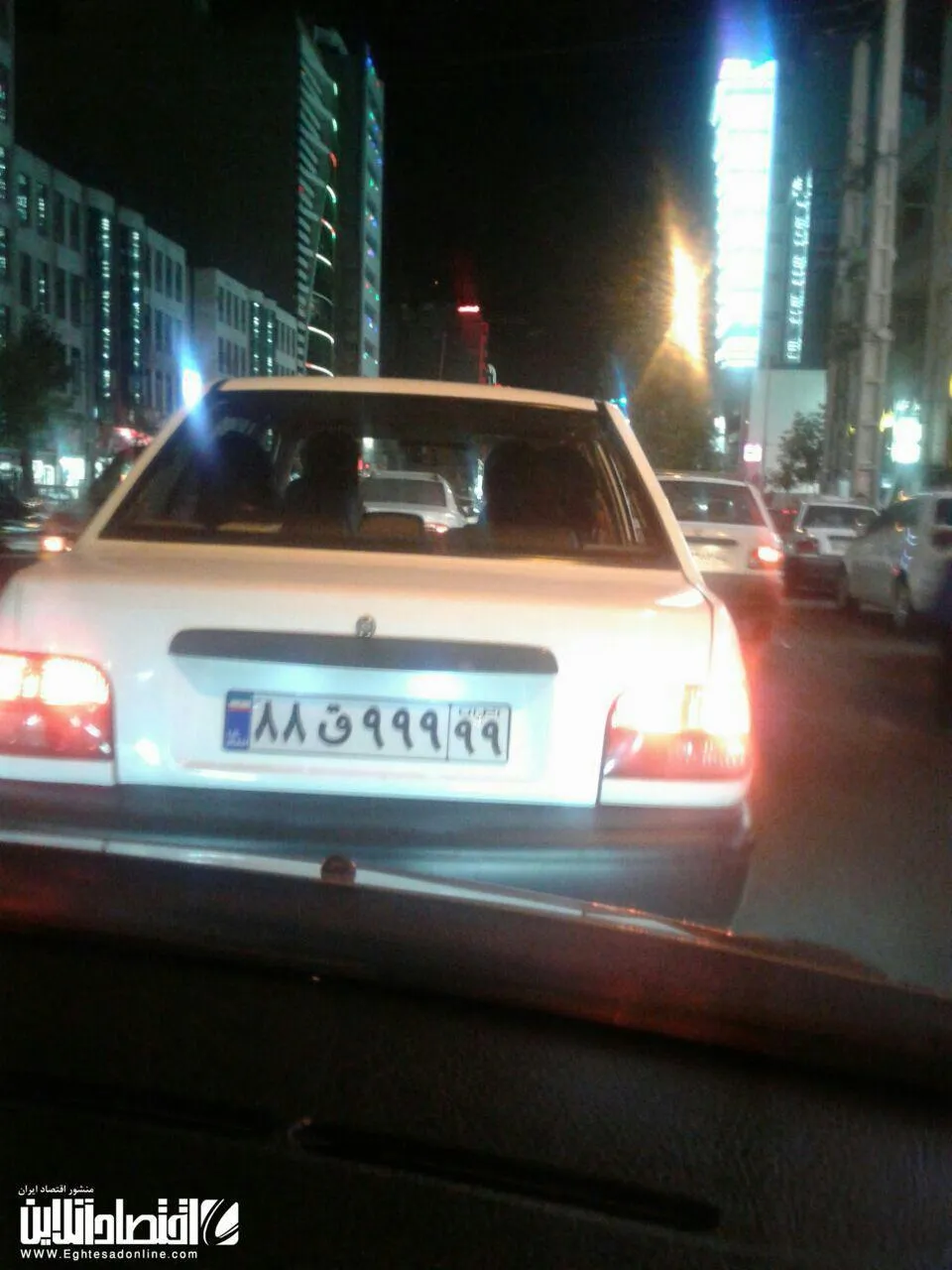 پراید با پلاک رند+ عکس